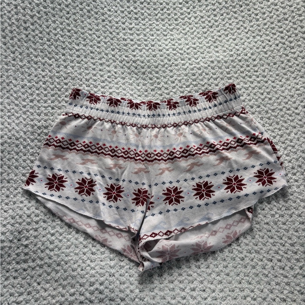 Hollister Red and Blue Patterned Shorts
